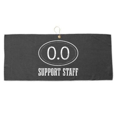 Marathon Support Staff 0.0 Funny Marathoner Runner Large Microfiber Waffle Golf Towel