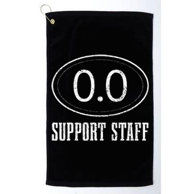 Marathon Support Staff 0.0 Funny Marathoner Runner Platinum Collection Golf Towel