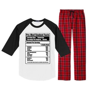 Med School Student Facts Medical Doctor Graduation Graphic Gift Raglan Sleeve Pajama Set