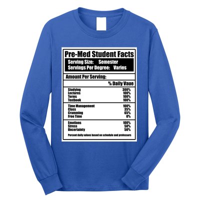 Med School Student Facts Medical Doctor Graduation Graphic Gift Long Sleeve Shirt