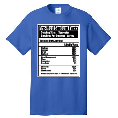 Med School Student Facts Medical Doctor Graduation Graphic Gift Tall T-Shirt