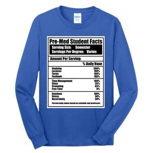 Med School Student Facts Medical Doctor Graduation Graphic Gift Tall Long Sleeve T-Shirt