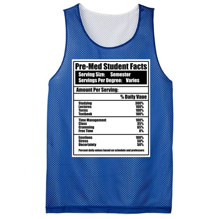 Med School Student Facts Medical Doctor Graduation Graphic Gift Mesh Reversible Basketball Jersey Tank