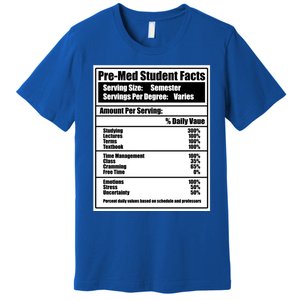 Med School Student Facts Medical Doctor Graduation Graphic Gift Premium T-Shirt