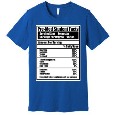 Med School Student Facts Medical Doctor Graduation Graphic Gift Premium T-Shirt