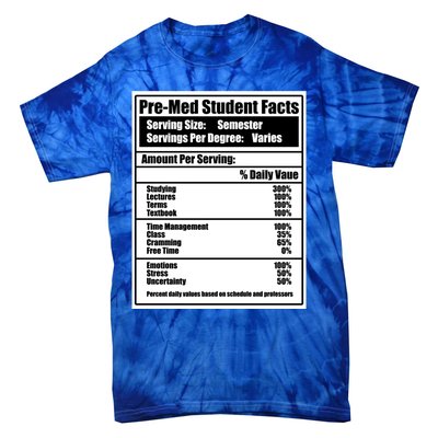 Med School Student Facts Medical Doctor Graduation Graphic Gift Tie-Dye T-Shirt