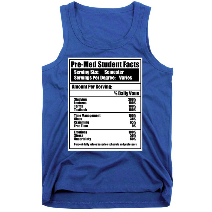 Med School Student Facts Medical Doctor Graduation Graphic Gift Tank Top