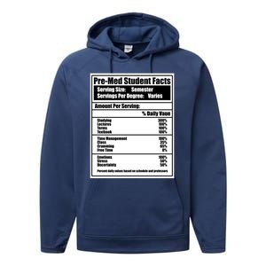 Med School Student Facts Medical Doctor Graduation Graphic Gift Performance Fleece Hoodie