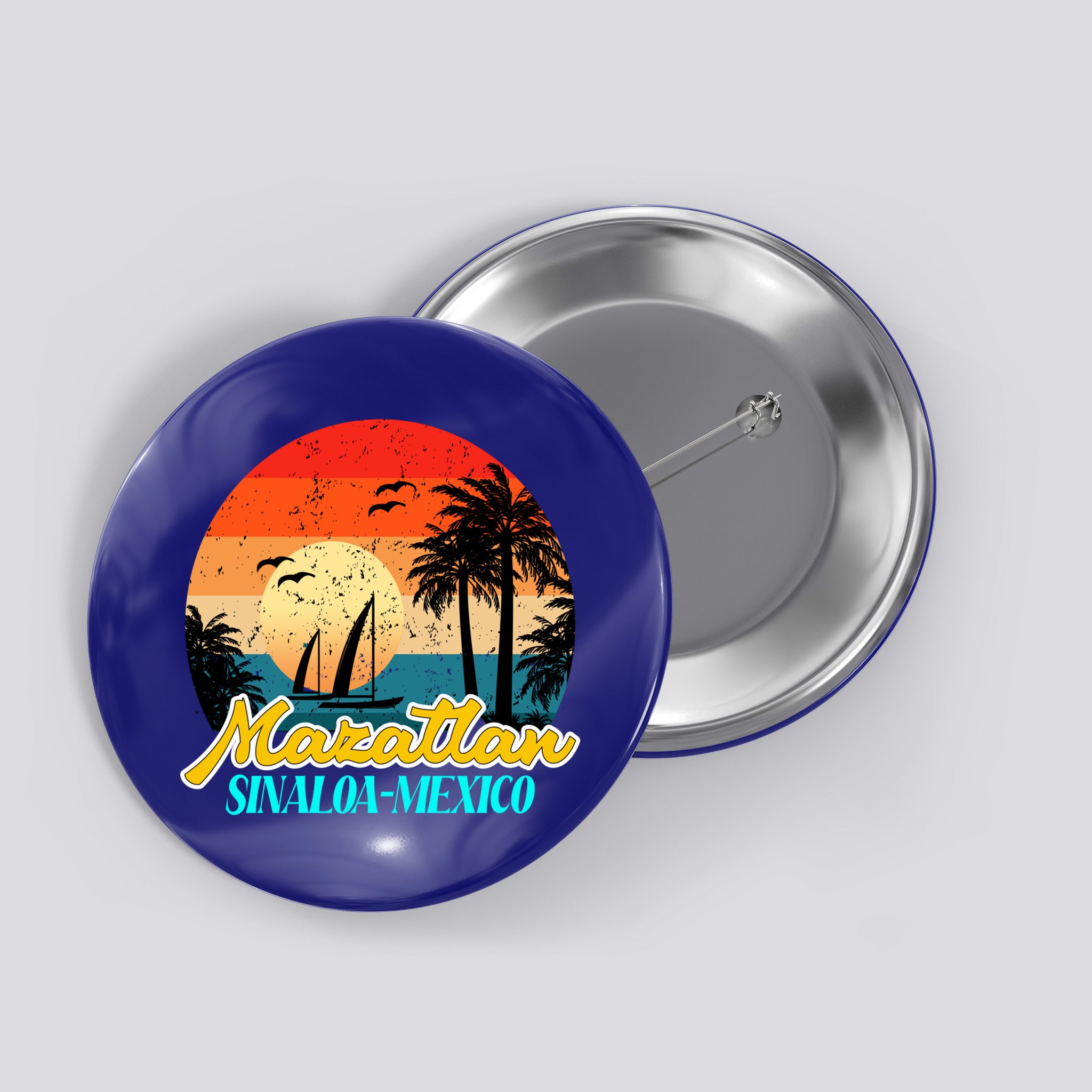 Mazatlan Souvenirs Sinaloa Mexico Vacation Vacay Mode Cute Gift Button