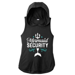 Mermaid Security Swimmer Swimming Tee Ladies PosiCharge Tri-Blend Wicking Draft Hoodie Tank