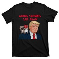 Make Squirrels Safe Again Squirrels For Trump 2024 Maga T-Shirt