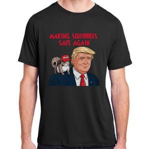 Make Squirrels Safe Again Squirrels For Trump 2024 Maga Adult ChromaSoft Performance T-Shirt