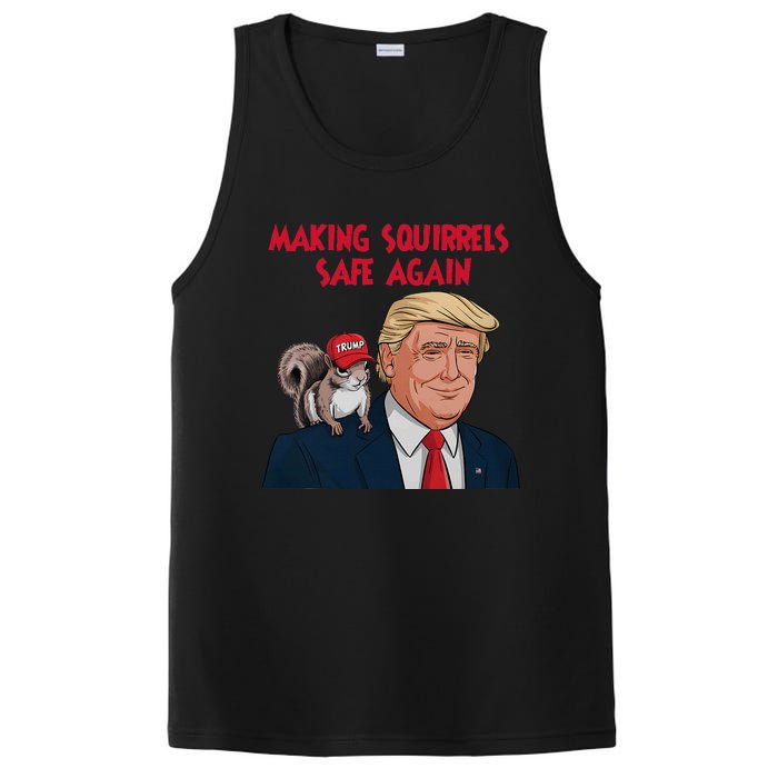 Make Squirrels Safe Again Squirrels For Trump 2024 Maga PosiCharge Competitor Tank