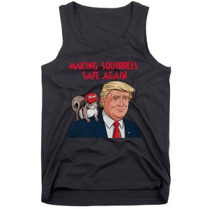 Make Squirrels Safe Again Squirrels For Trump 2024 Maga Tank Top