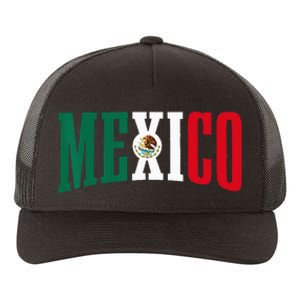 Mexico Sports Style Retro Mexican Flag Pride Yupoong Adult 5-Panel Trucker Hat