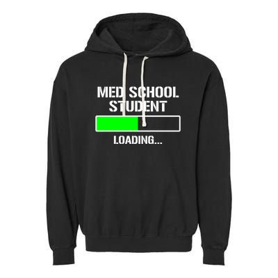 Med School Student Loading Funny Medical School Doctor Great Gift Garment-Dyed Fleece Hoodie