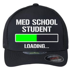 Med School Student Loading Funny Medical School Doctor Great Gift Flexfit Unipanel Trucker Cap