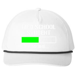 Med School Student Loading Funny Medical School Doctor Great Gift Snapback Five-Panel Rope Hat