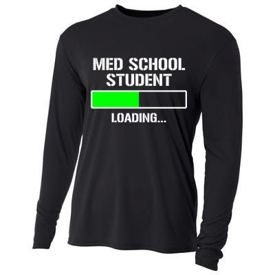 Med School Student Loading Funny Medical School Doctor Great Gift Cooling Performance Long Sleeve Crew