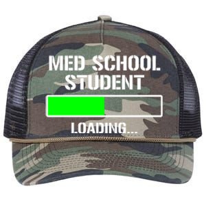 Med School Student Loading Funny Medical School Doctor Great Gift Retro Rope Trucker Hat Cap