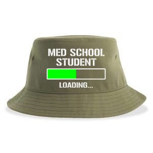 Med School Student Loading Funny Medical School Doctor Great Gift Sustainable Bucket Hat