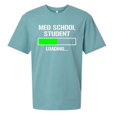 Med School Student Loading Funny Medical School Doctor Great Gift Sueded Cloud Jersey T-Shirt