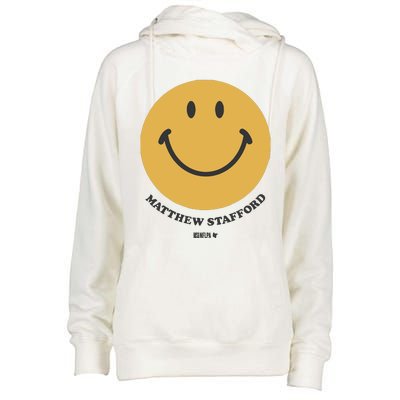 Matthew Stafford Smile Womens Funnel Neck Pullover Hood