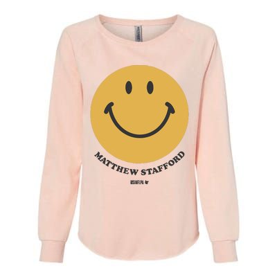 Matthew Stafford Smile Womens California Wash Sweatshirt