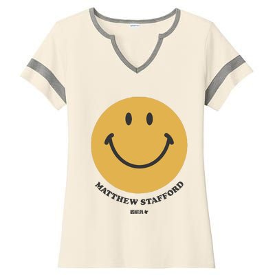 Matthew Stafford Smile Ladies Halftime Notch Neck Tee