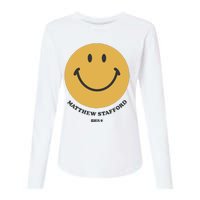 Matthew Stafford Smile Womens Cotton Relaxed Long Sleeve T-Shirt