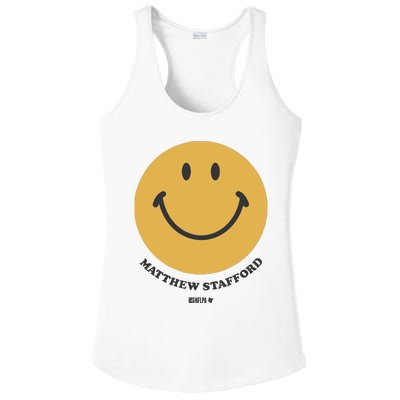 Matthew Stafford Smile Ladies PosiCharge Competitor Racerback Tank