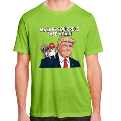 Make Squirrels Safe Again Trump 2024 Squirrels For Trump Adult ChromaSoft Performance T-Shirt