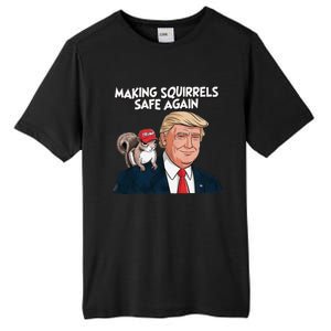 Make Squirrels Safe Again Trump 2024 Squirrels For Trump Tall Fusion ChromaSoft Performance T-Shirt