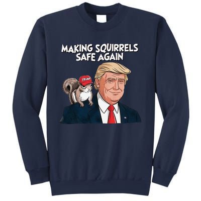 Make Squirrels Safe Again Trump 2024 Squirrels For Trump Sweatshirt