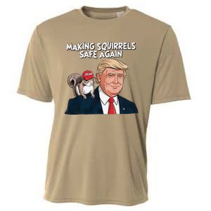 Make Squirrels Safe Again Trump 2024 Squirrels For Trump Cooling Performance Crew T-Shirt