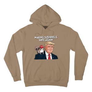 Make Squirrels Safe Again Trump 2024 Squirrels For Trump Hoodie