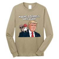 Make Squirrels Safe Again Trump 2024 Squirrels For Trump Long Sleeve Shirt