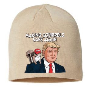 Make Squirrels Safe Again Trump 2024 Squirrels For Trump Sustainable Beanie