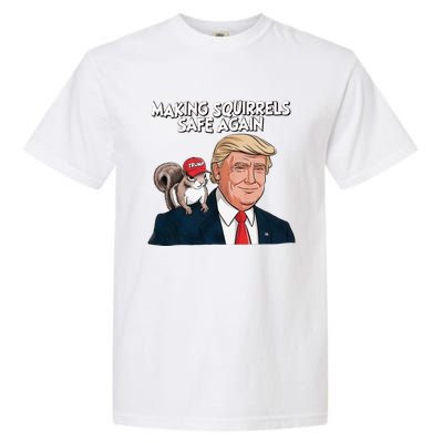 Make Squirrels Safe Again Trump 2024 Squirrels For Trump Garment-Dyed Heavyweight T-Shirt