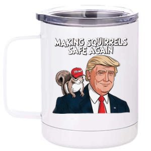 Make Squirrels Safe Again Trump 2024 Squirrels For Trump 12 oz Stainless Steel Tumbler Cup