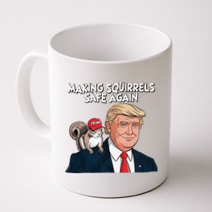 Make Squirrels Safe Again Trump 2024 Squirrels For Trump Coffee Mug