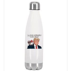 Make Squirrels Safe Again Trump 2024 Squirrels For Trump Stainless Steel Insulated Water Bottle