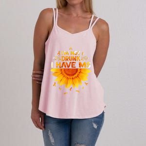 Multiple Sclerosis Sunflower I'm Not Drunk I Have Ms Gift Women's Strappy Tank