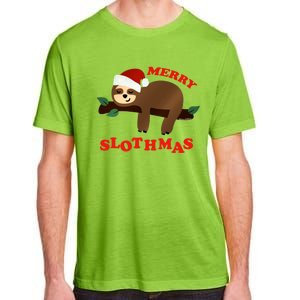 Merry Slothmas Sleepy Christmas Pajamas Dream Come True Cool Gift Adult ChromaSoft Performance T-Shirt