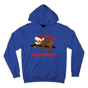 Merry Slothmas Sleepy Christmas Pajamas Dream Come True Cool Gift Hoodie