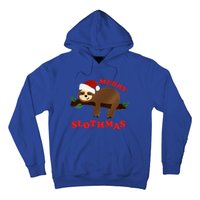 Merry Slothmas Sleepy Christmas Pajamas Dream Come True Cool Gift Hoodie