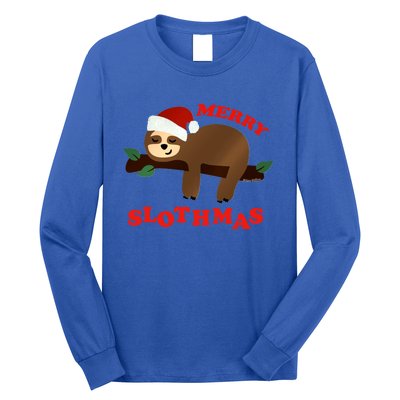 Merry Slothmas Sleepy Christmas Pajamas Dream Come True Cool Gift Long Sleeve Shirt