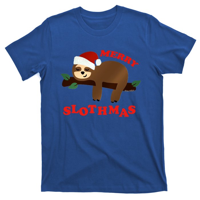 Merry Slothmas Sleepy Christmas Pajamas Dream Come True Cool Gift T-Shirt