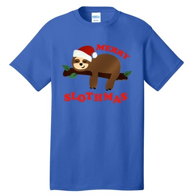 Merry Slothmas Sleepy Christmas Pajamas Dream Come True Cool Gift Tall T-Shirt