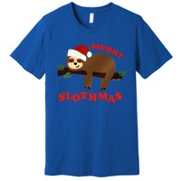 Merry Slothmas Sleepy Christmas Pajamas Dream Come True Cool Gift Premium T-Shirt